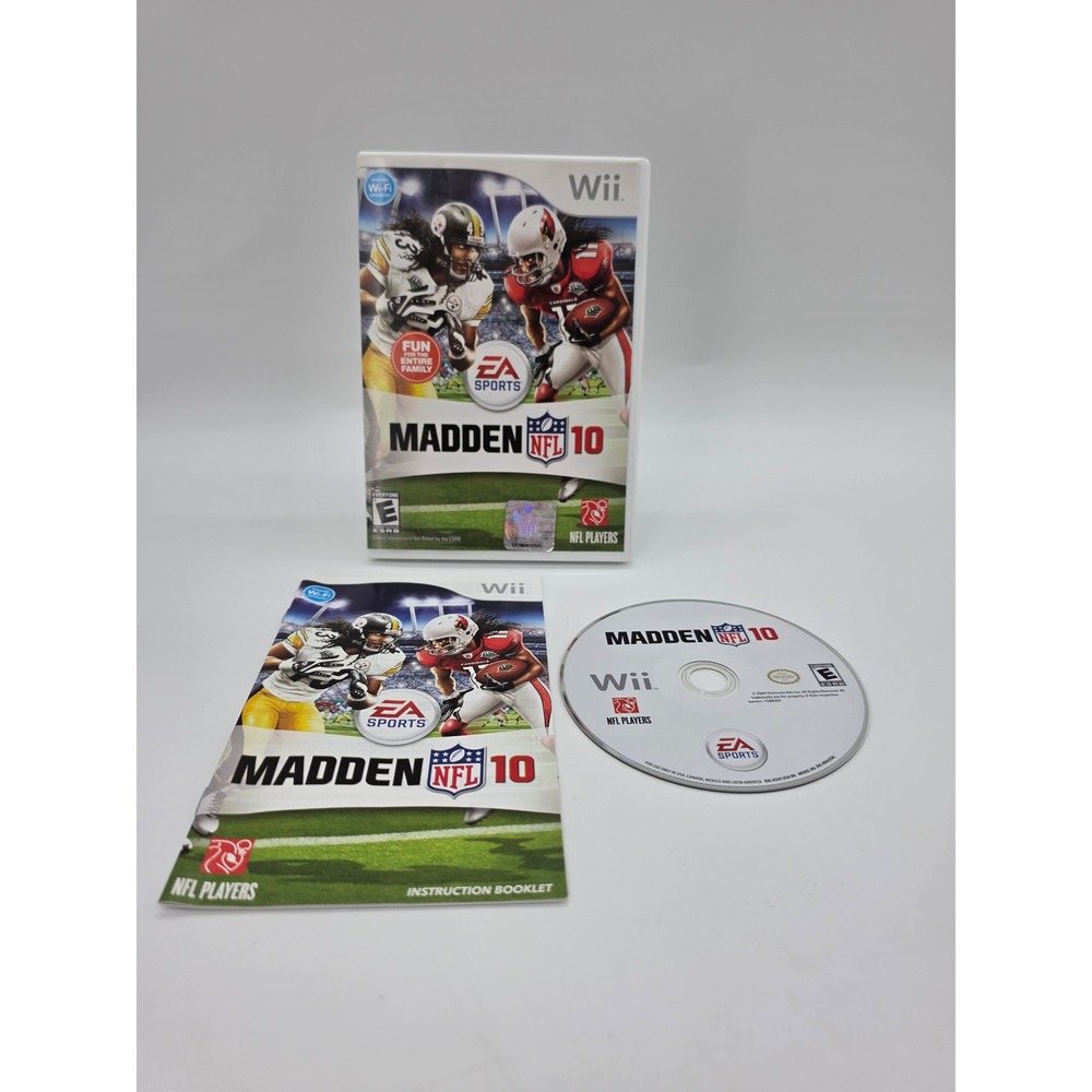 Madden NFL 10 Nintendo Wii EA Sports Football Game Complete CIB RVL-P-R2IE